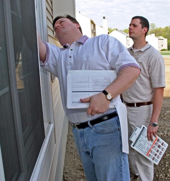 inspecting windows of pre listed house santa clarita ca