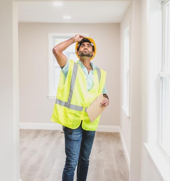 inspector inside new home santa clarita ca