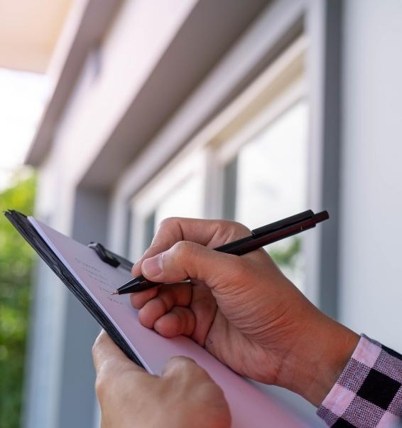 inspector writing on notepad santa clarita ca